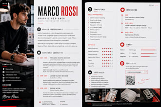 design a professional, modern resume and CV