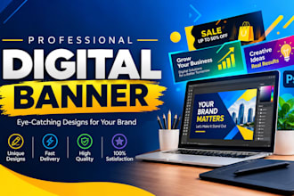 design a professional website banner, web banner and hero banner