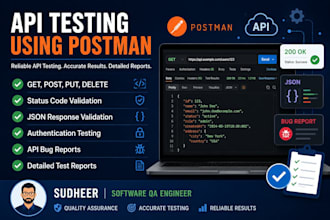 test rest apis using postman and provide detailed reports
