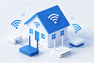 design a home network layout and wifi coverage plan