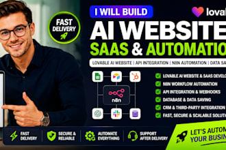 do lovable ai website, api integration, n8n automation, saas, data saving
