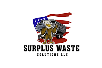make fun cartoon motivation logo for waste disposal company