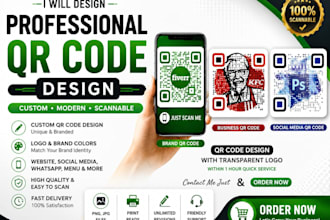 design custom branded qr code with logo for your business