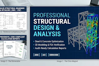 provide professional structural engineering design and calculations