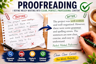 proofread and edit your english writing