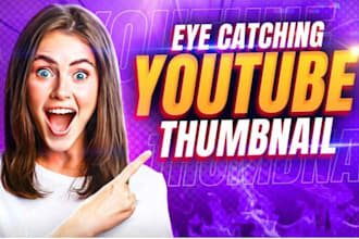 design viral youtube thumbnail and gaming thumbnail in 24h