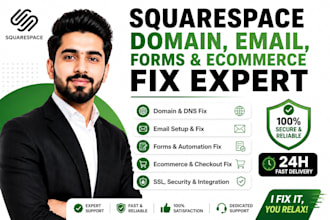 fix squarespace domain, email, dns, forms and ecommerce issues