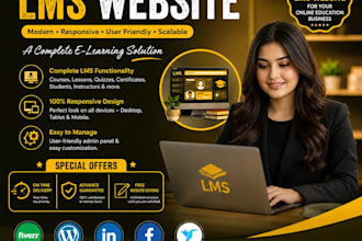 design lms website wordpress