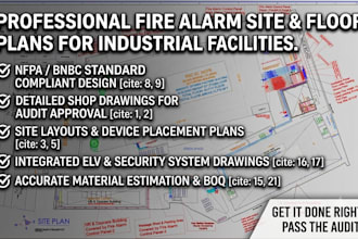 make compliance fire detection system shop drawings