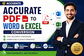accurate PDF to word and excel conversion
