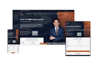 design a professional attorney website, lawyer website and law firm website