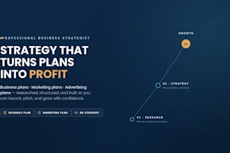 write a business plan and marketing strategy