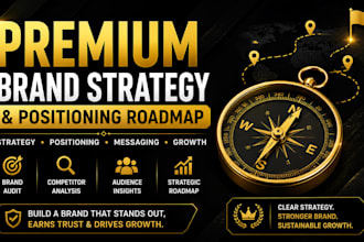 create a premium brand strategy and positioning roadmap