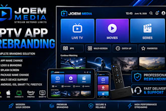 rebrand your iptv app with your logo and name