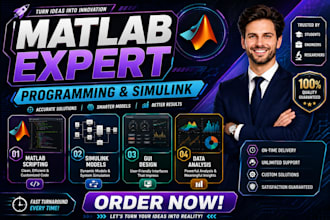 matlab programming, simulink modeling, and custom gui design