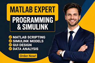 do matlab programming, simulink modelling, and custom gui design