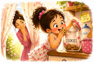 turn your child into a magical storybook character illustration
