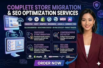 migrate squarespace shopify wordpress woocommerce store lovable ai with SEO