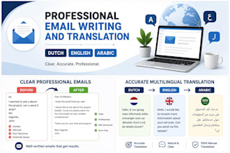professional email and translation services