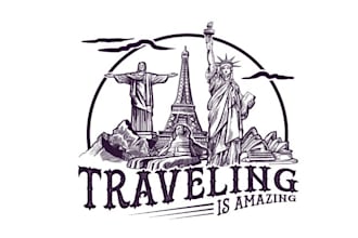design interesting inspiring particular travel logo