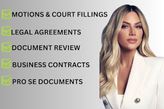 draft and review contracts and legal documents
