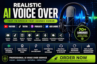 create realistic ai text to speech voice over
