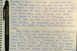write anything in bengali and english handwriting