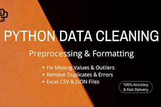 clean and preprocess your messy data using python pandas and numpy
