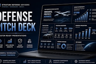 create defense pitch deck and investor for startups