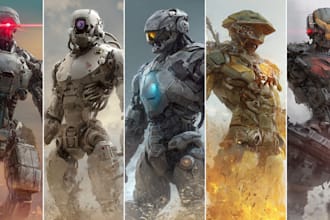 draw your robot, mecha or futuristic concept characters