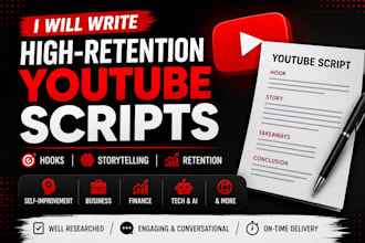 write a script for youtube