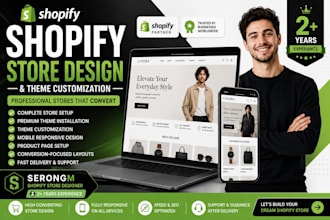 design a professional shopify store and customise shopify themes