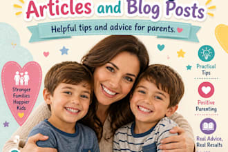 write SEO friendly parenting articles and blog content