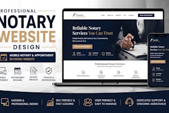 design wix notary website mobile notary website appointment booking website