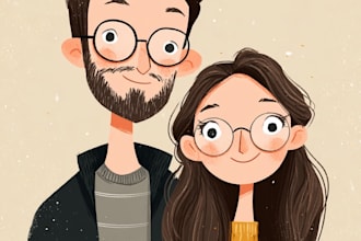 design couple portrait wedding portrait