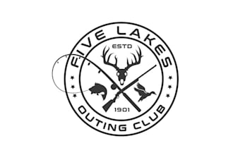design traditional logo for hunting club clothing brand