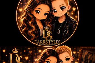 make profile picture and banner chibi style