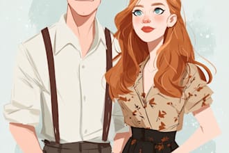 design couple portrait wedding portrait