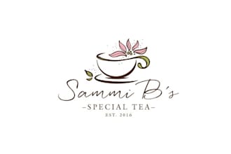 design cafe coffee tea herbal theme logo