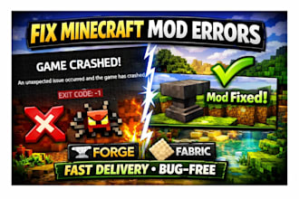 fix minecraft mod errors and bugs forge and fabric