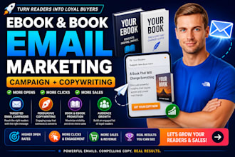 do ebook and book email marketing campaign, copywriting