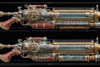 design unique weapons illustrations
