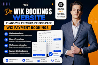 do wix bookings website plans wix premium, pricing page, wix payment bookings