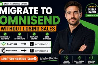 migrate klaviyo,mailchimp to omnisend without losing your email automation sales