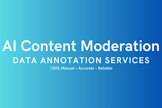 provide accurate ai content moderation and data annotatio