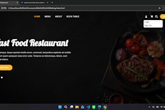 build a modern HTML CSS website