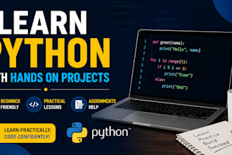 teach python programming with practical projects