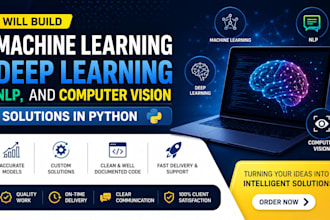 build machine learning, deep learning nlp and computer vision solution in python