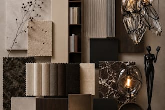 design a luxury mood board to define your interior style