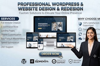 design a   wordpress website